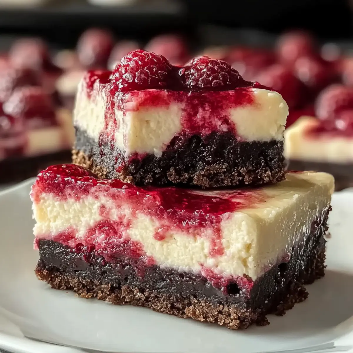 White Chocolate Raspberry Cheesecake Bars