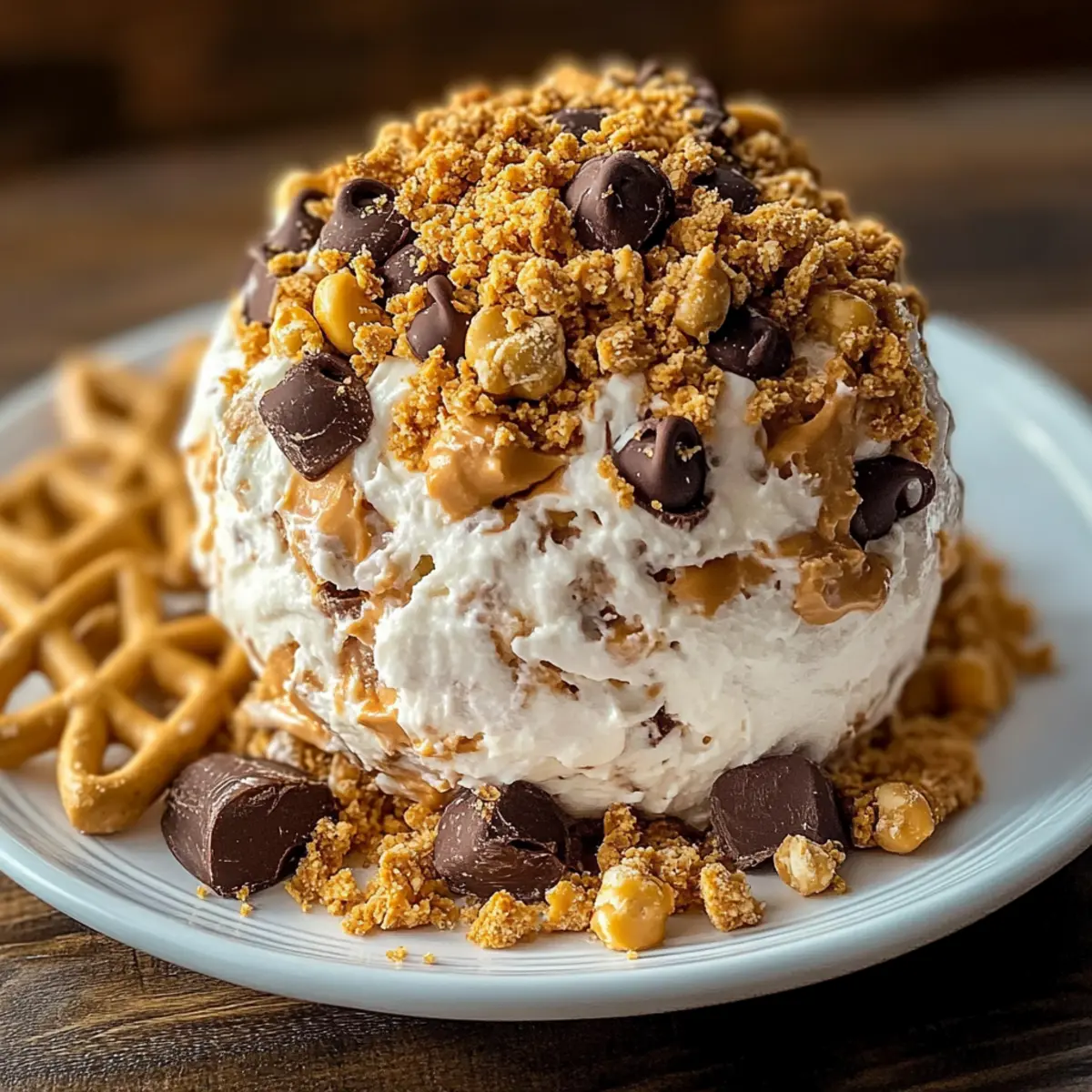Reese’s Cheese Ball Dessert