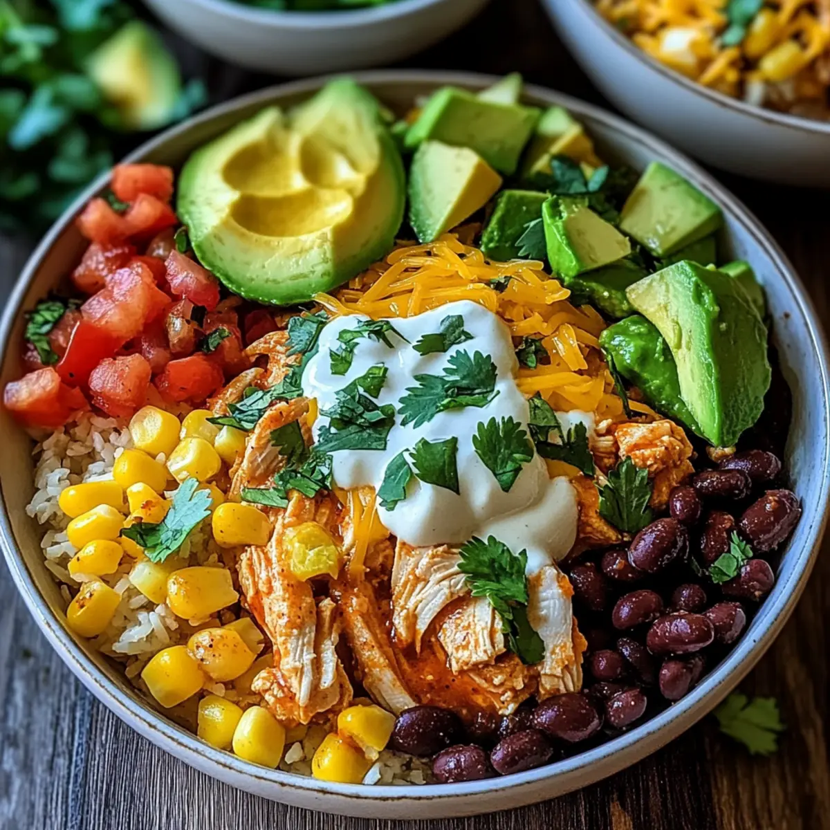 Chicken Enchilada Bowls