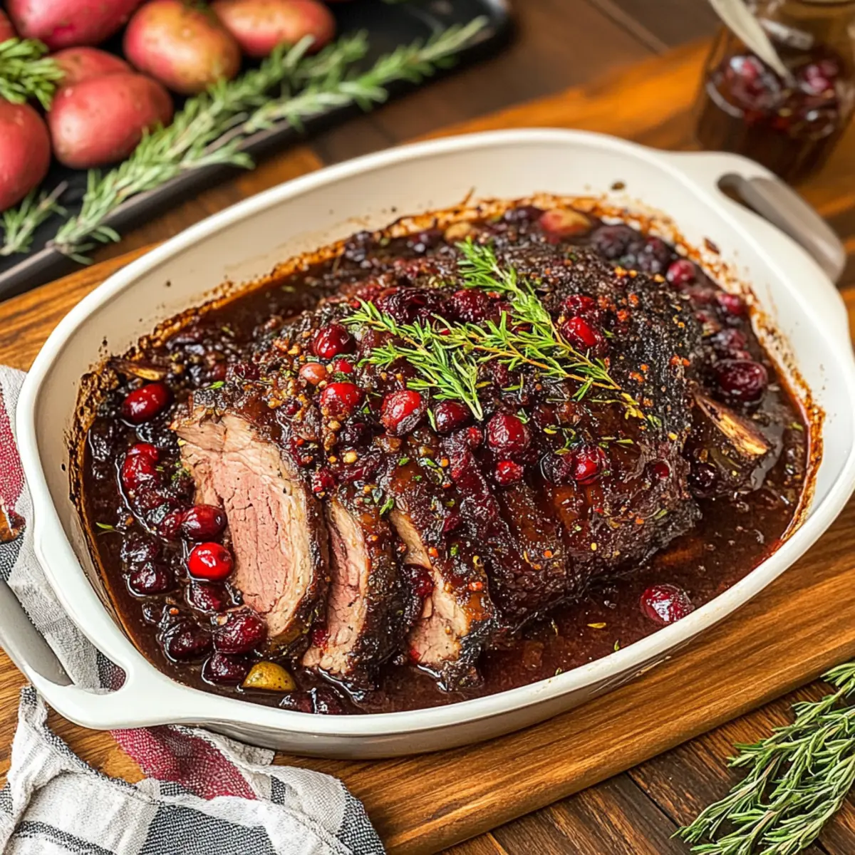 Cranberry Holiday Beef Brisket