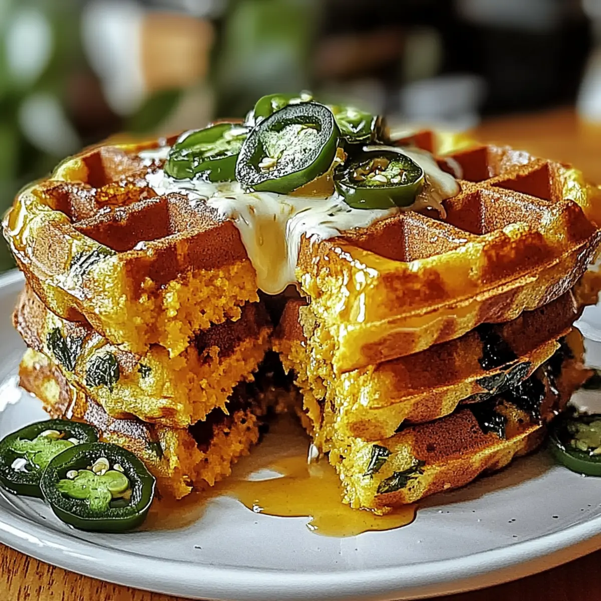 Jalapeño Cornbread Waffles Brunch