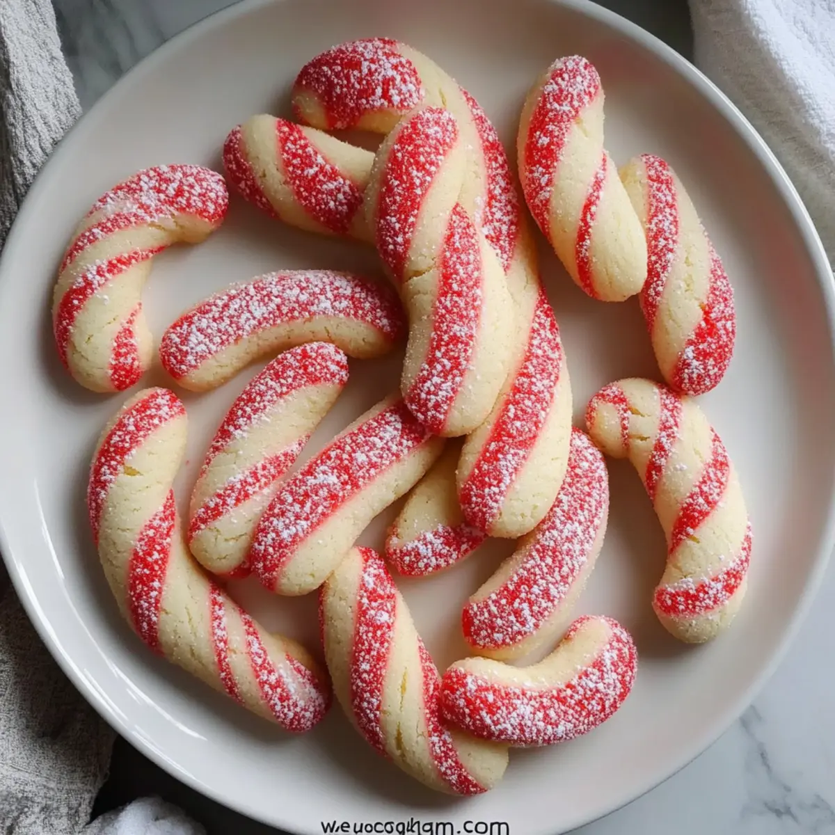Classic Candy Cane Cookies