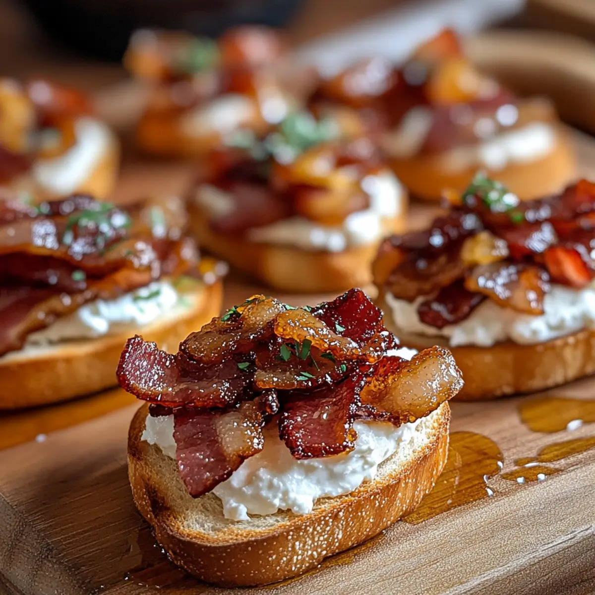Million Dollar Bacon Crostini