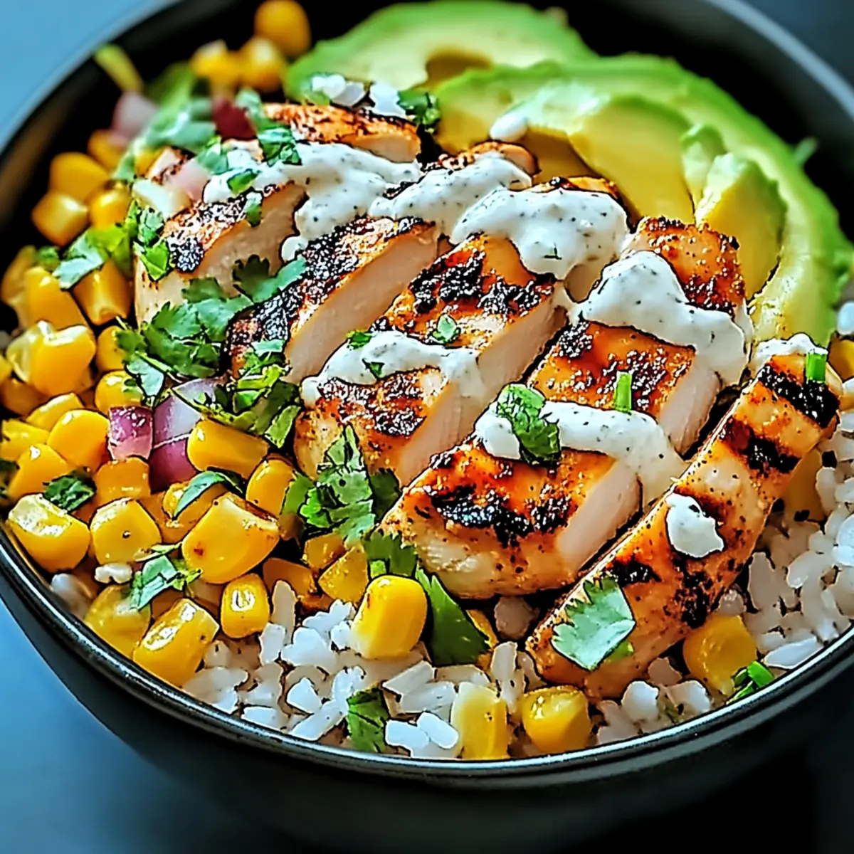 Easy Street Corn Chicken Rice Bowl