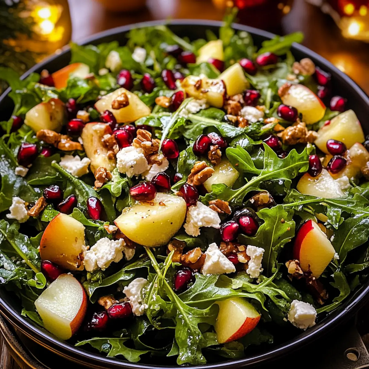 Christmas Salad with a Sweet & Savory Honey Mustard