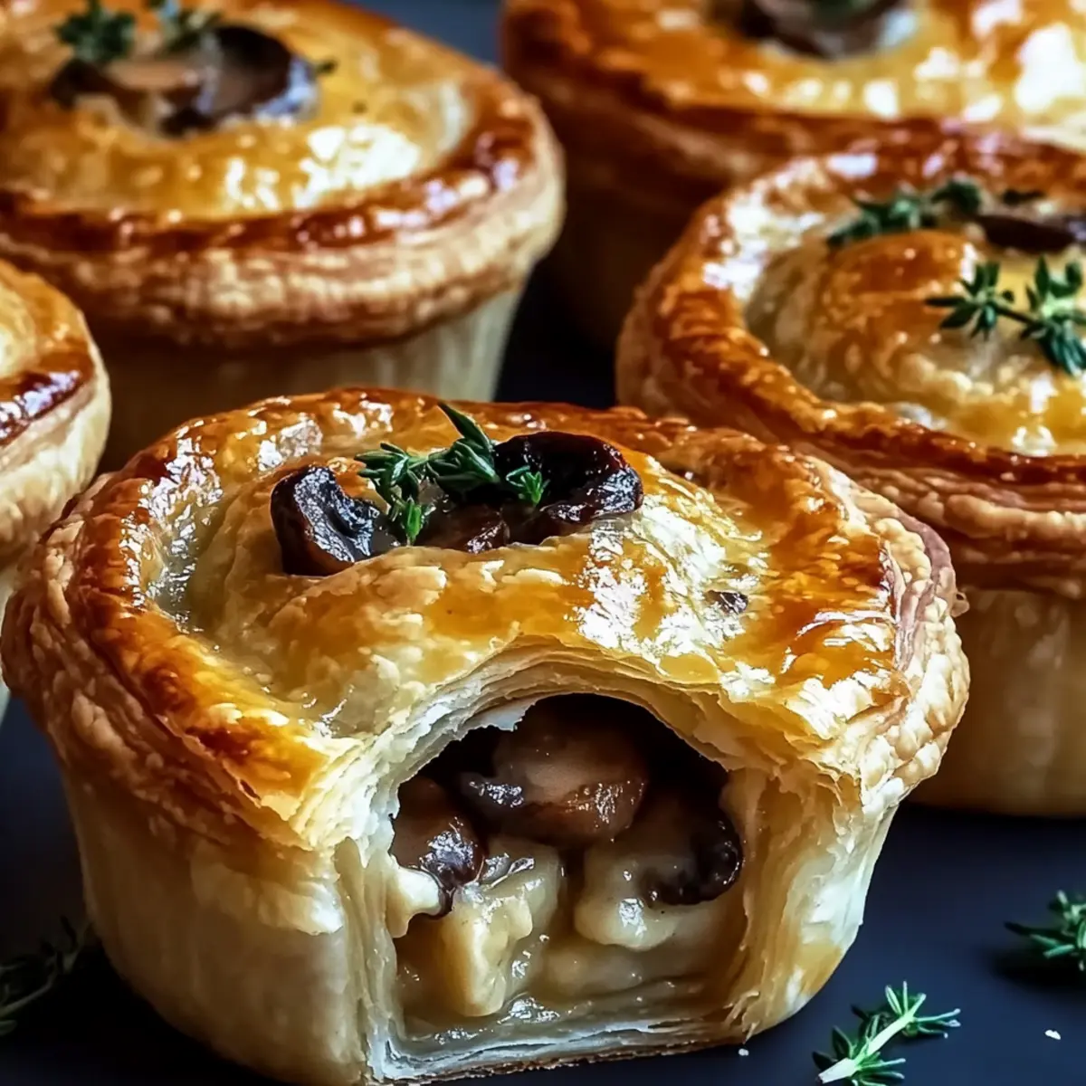 Mini Mushroom & Gruyère Pot Pies