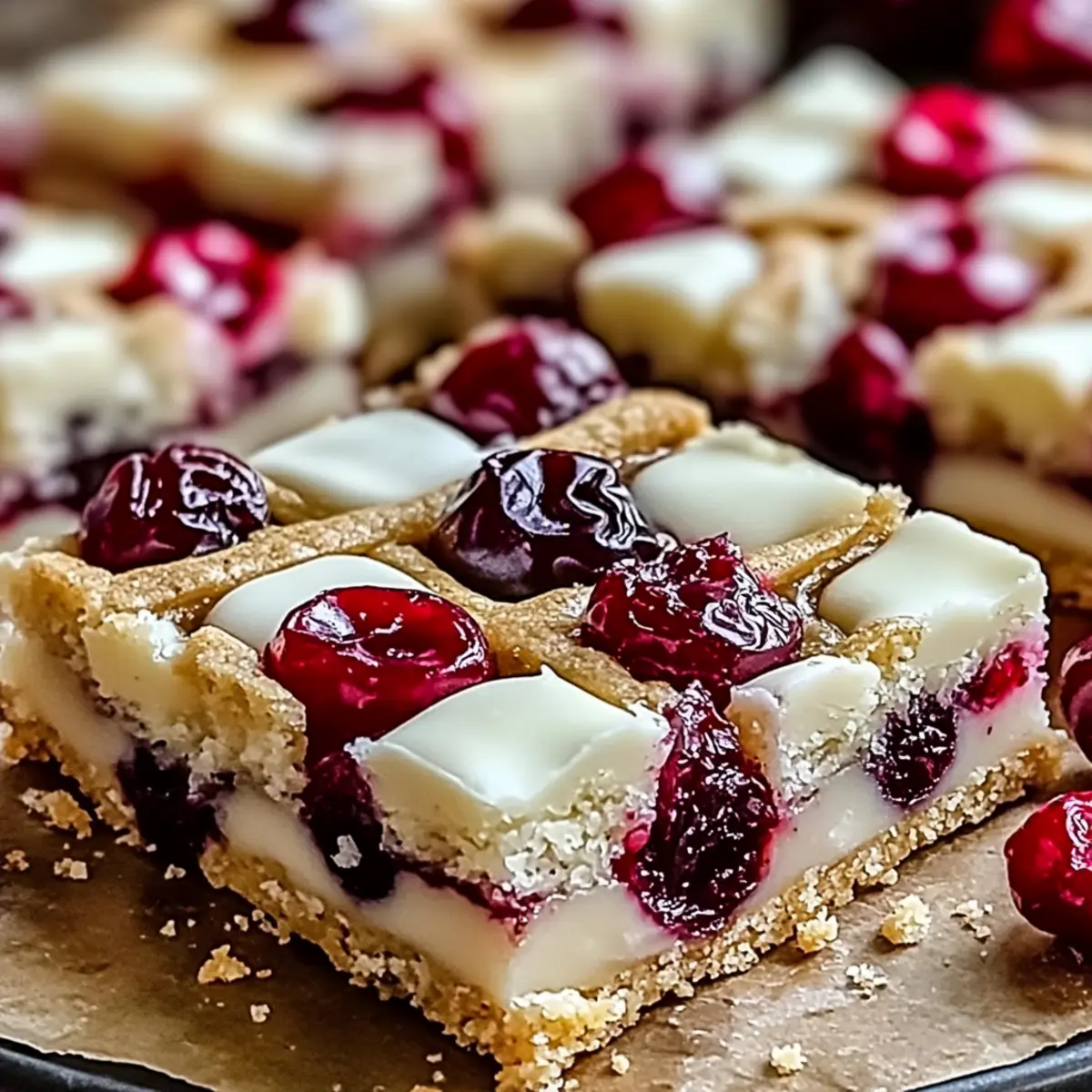Tasty Christmas Cherry Bars Dessert