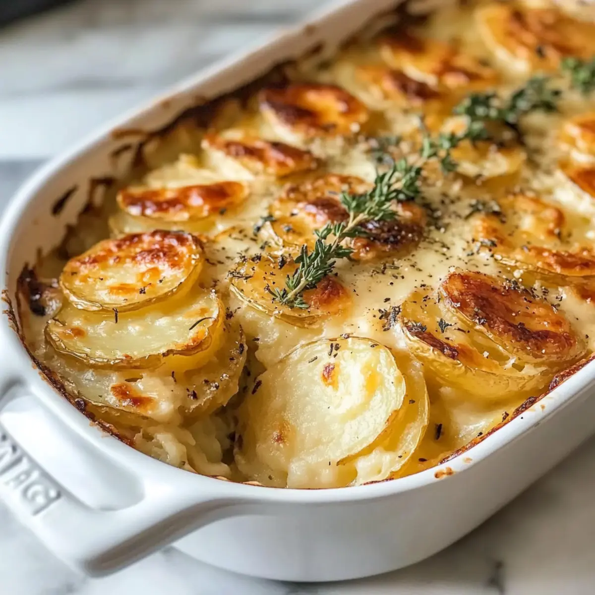 Golden Creamy Scalloped Potatoes