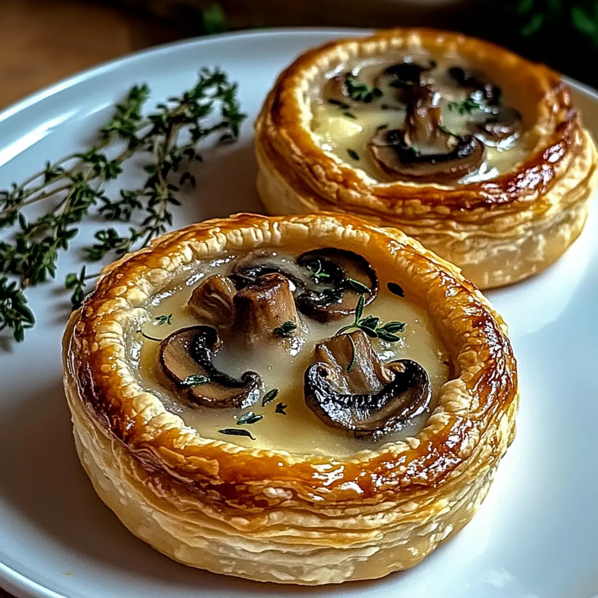 Mini Mushroom & Gruyère Pot Pies