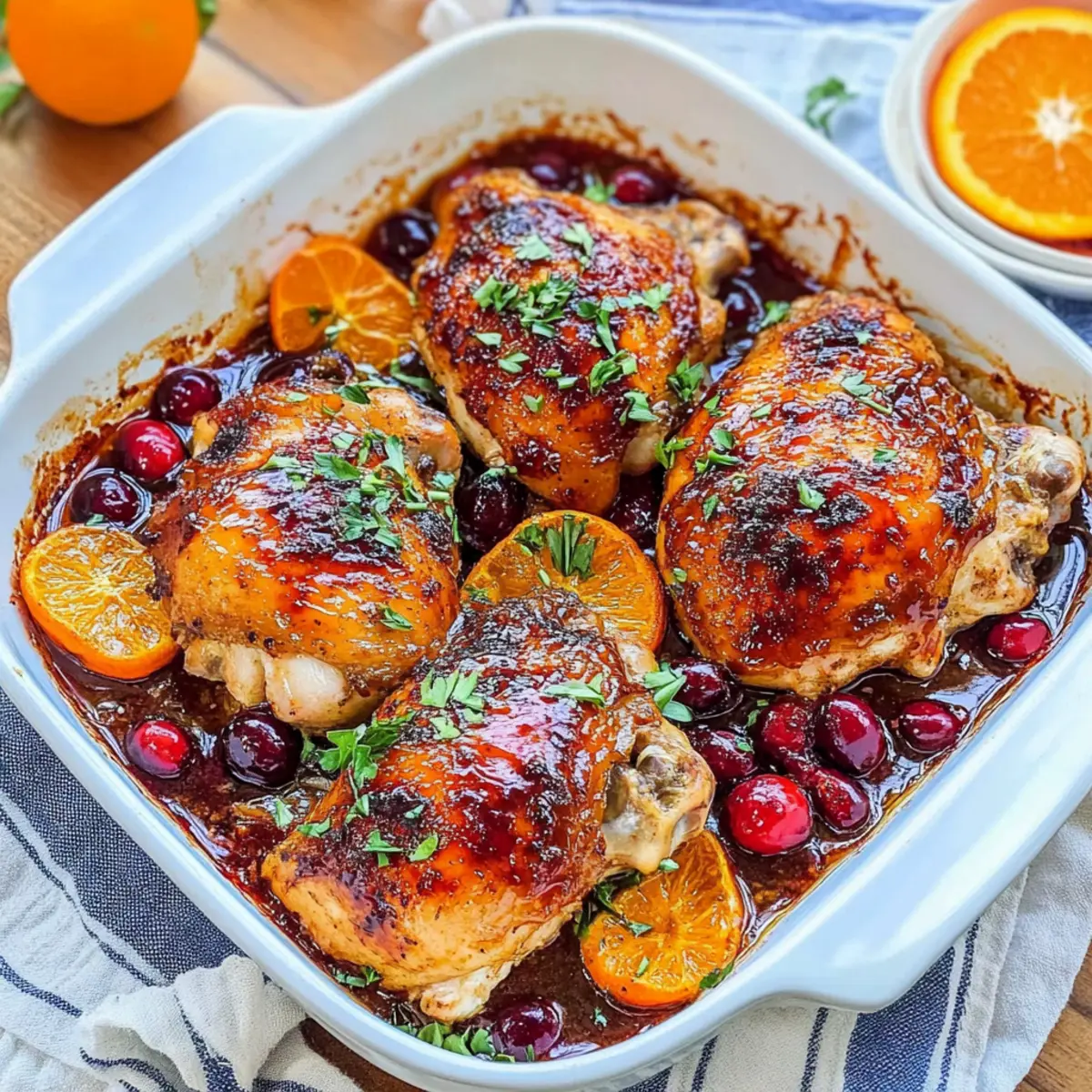 Cranberry Orange Glazed Chicken