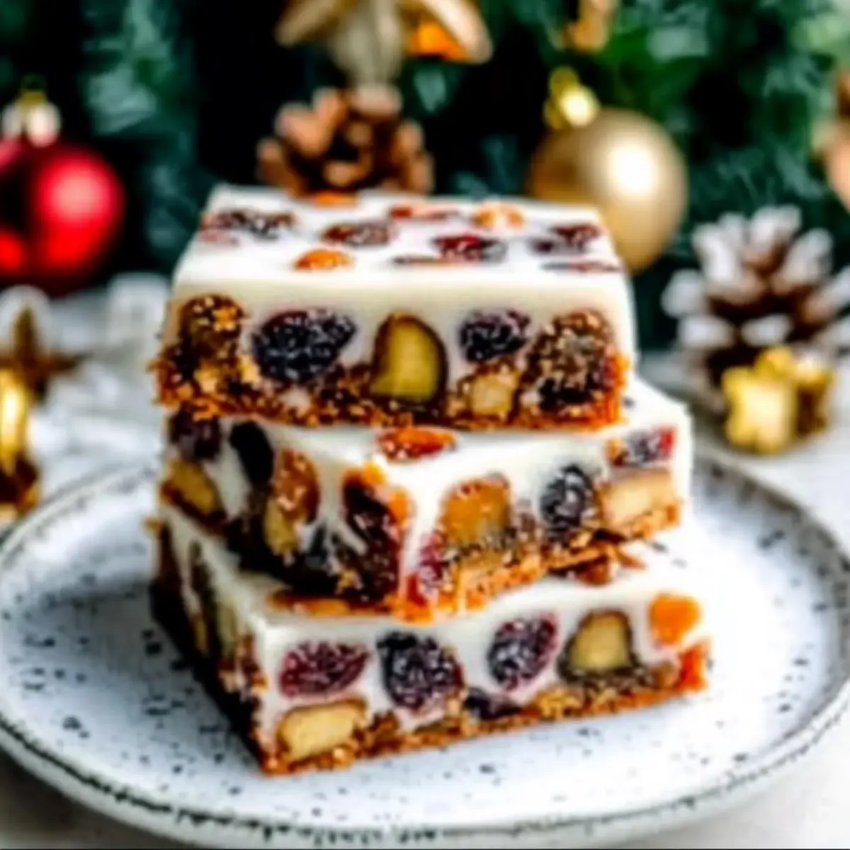 Easy Christmas Cake Traybake