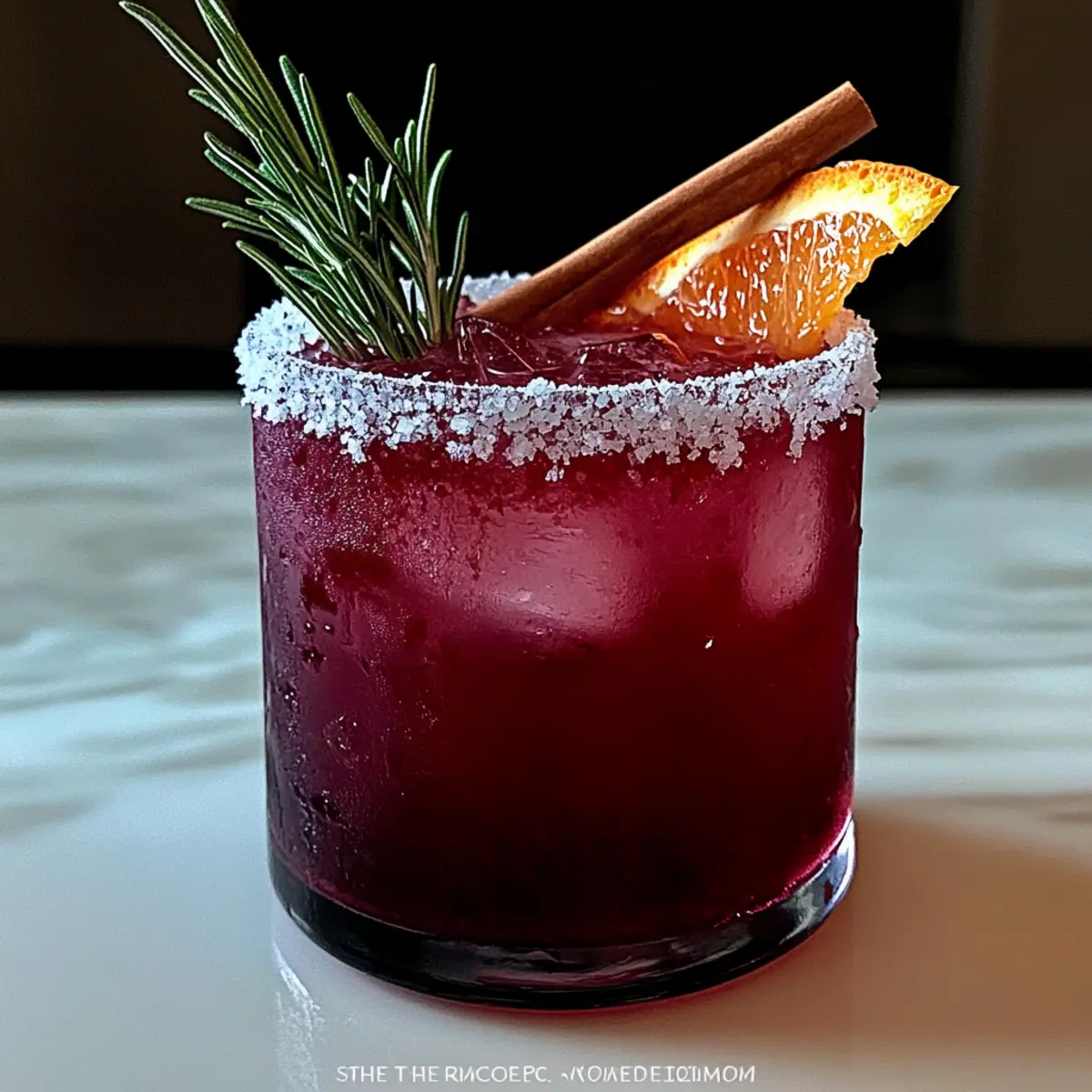 Winter Spiced Holiday Margarita