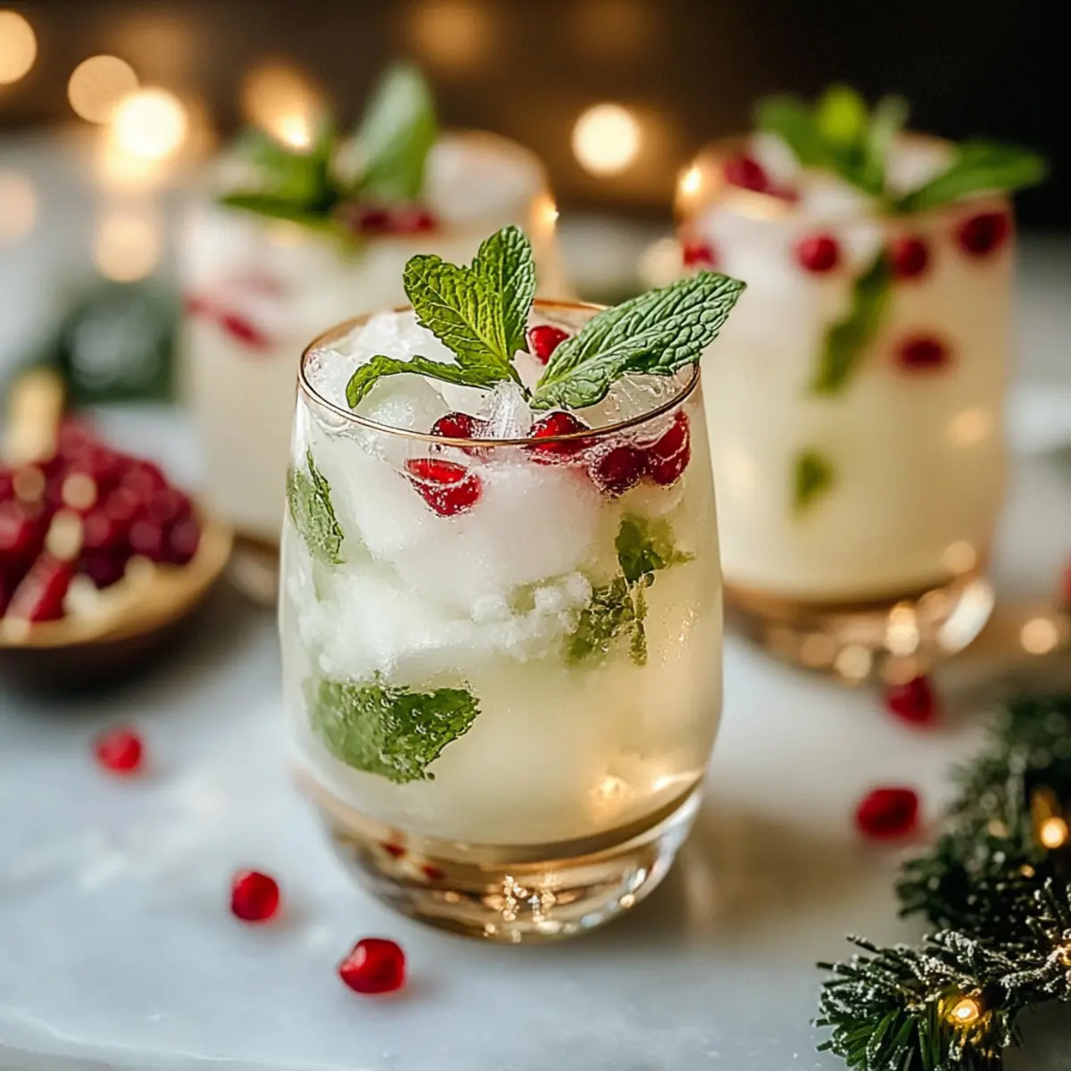 White Christmas Mojitos