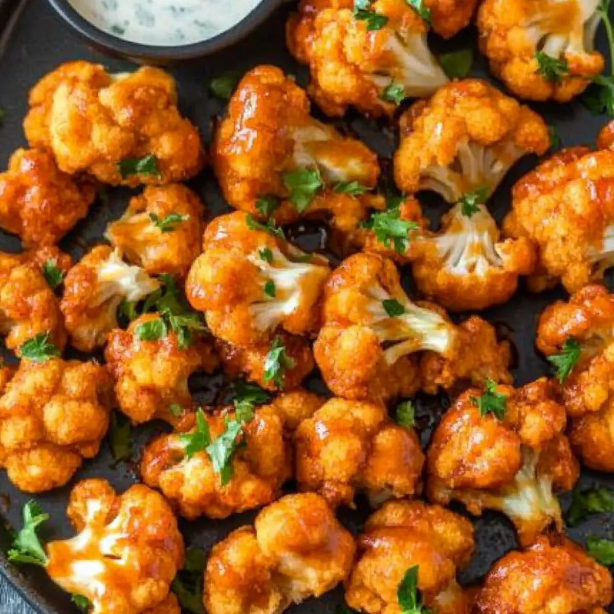 Air Fryer Buffalo Cauliflower