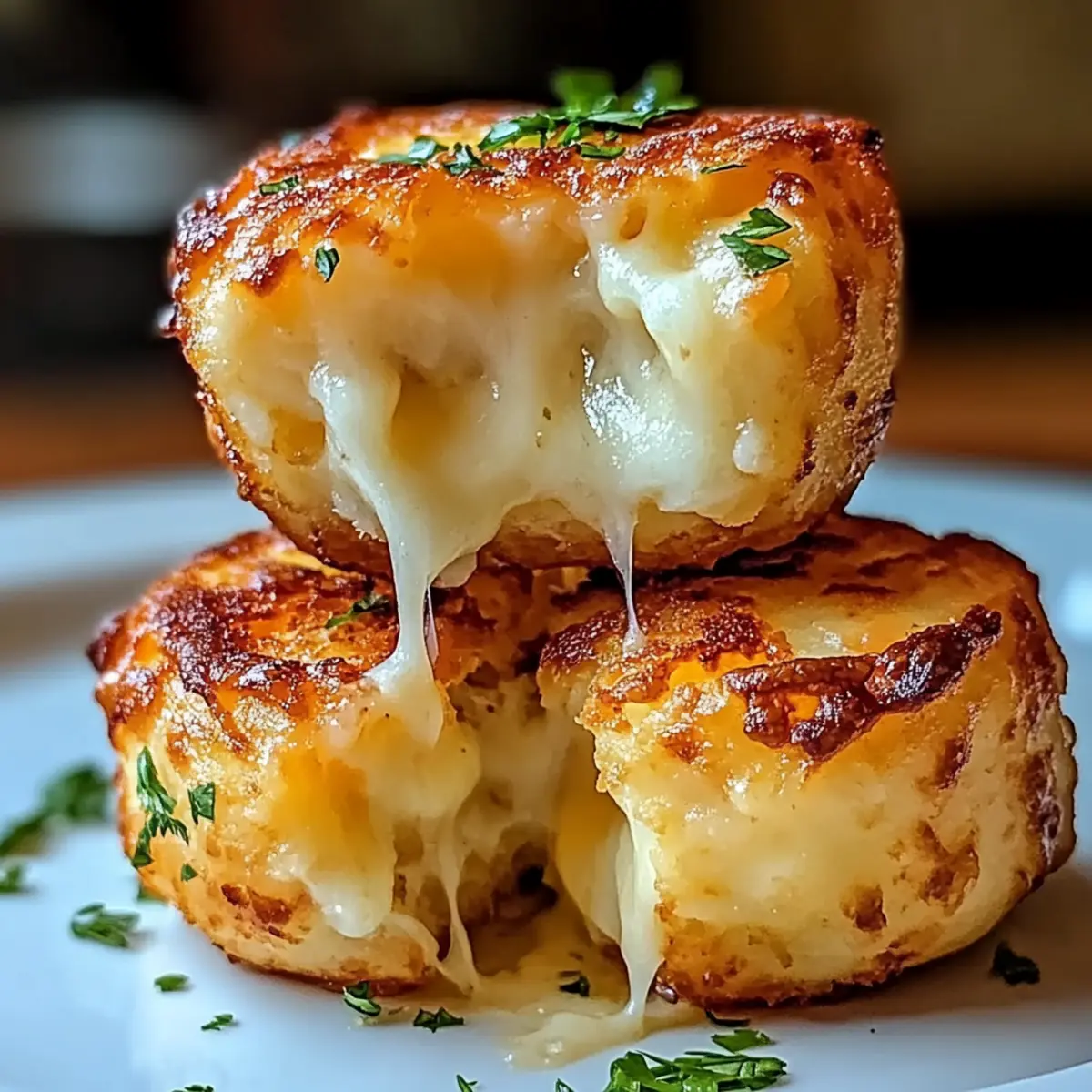 Cheesy Mashed Potato Puff Bites
