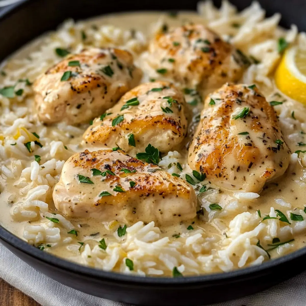 Creamy Herb Chicken & Basmati Rice