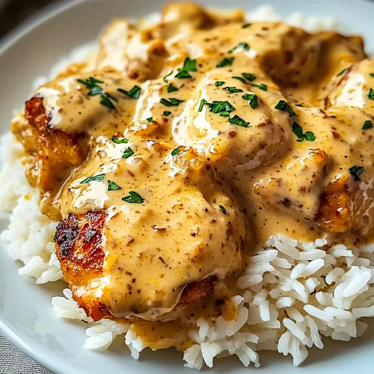 Best Smothered Chicken and Rice