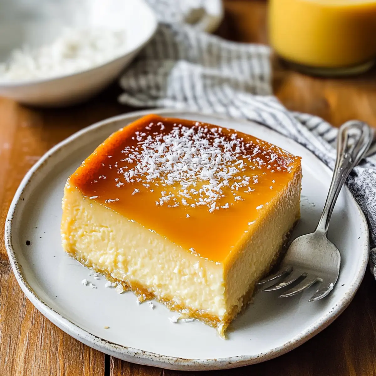French Antilles Coconut Flan