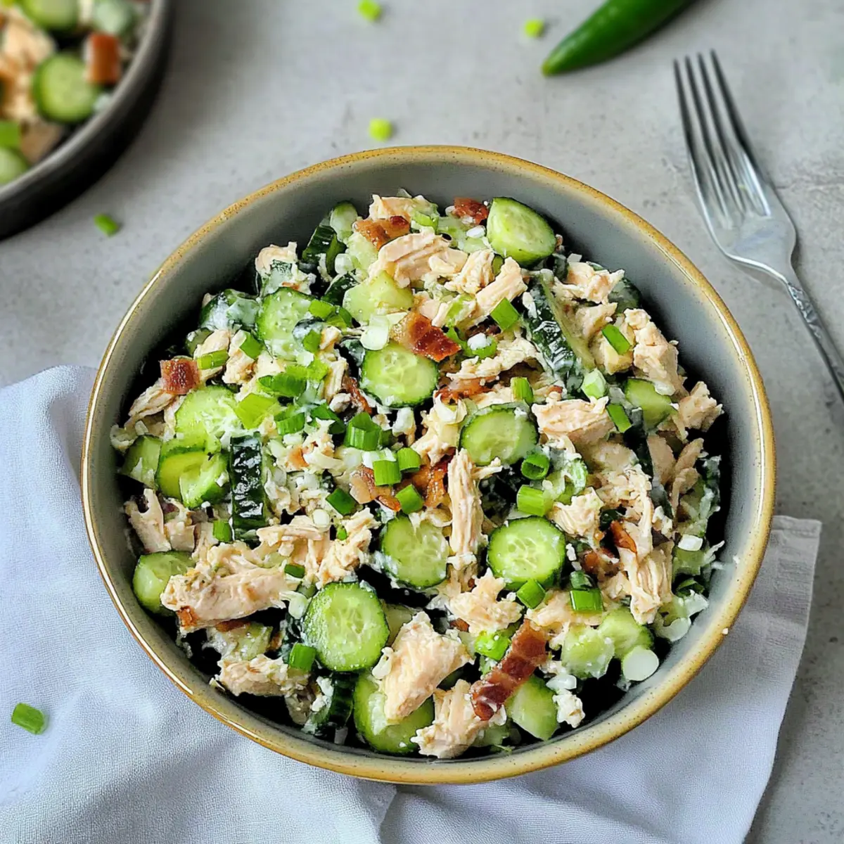 Jalapeno Popper Cucumber Salad