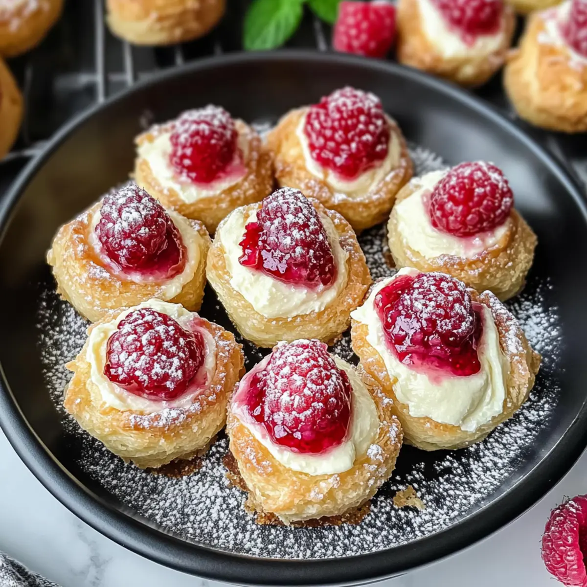 Raspberry Cream Cheese Bites
