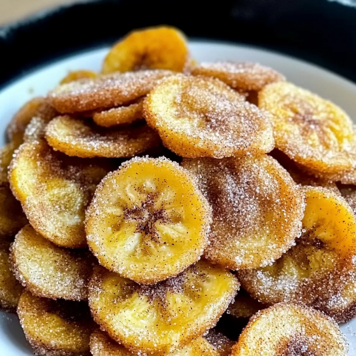 Cinnamon-Sugar Air Fryer Banana Chips