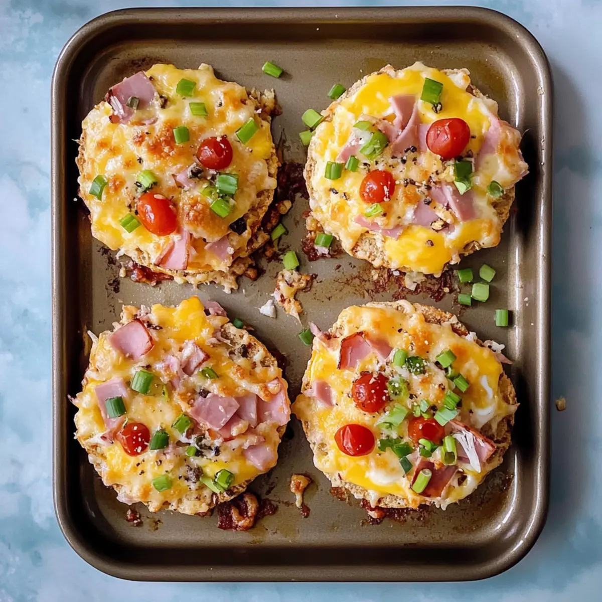 English Muffin Breakfast Pizzas