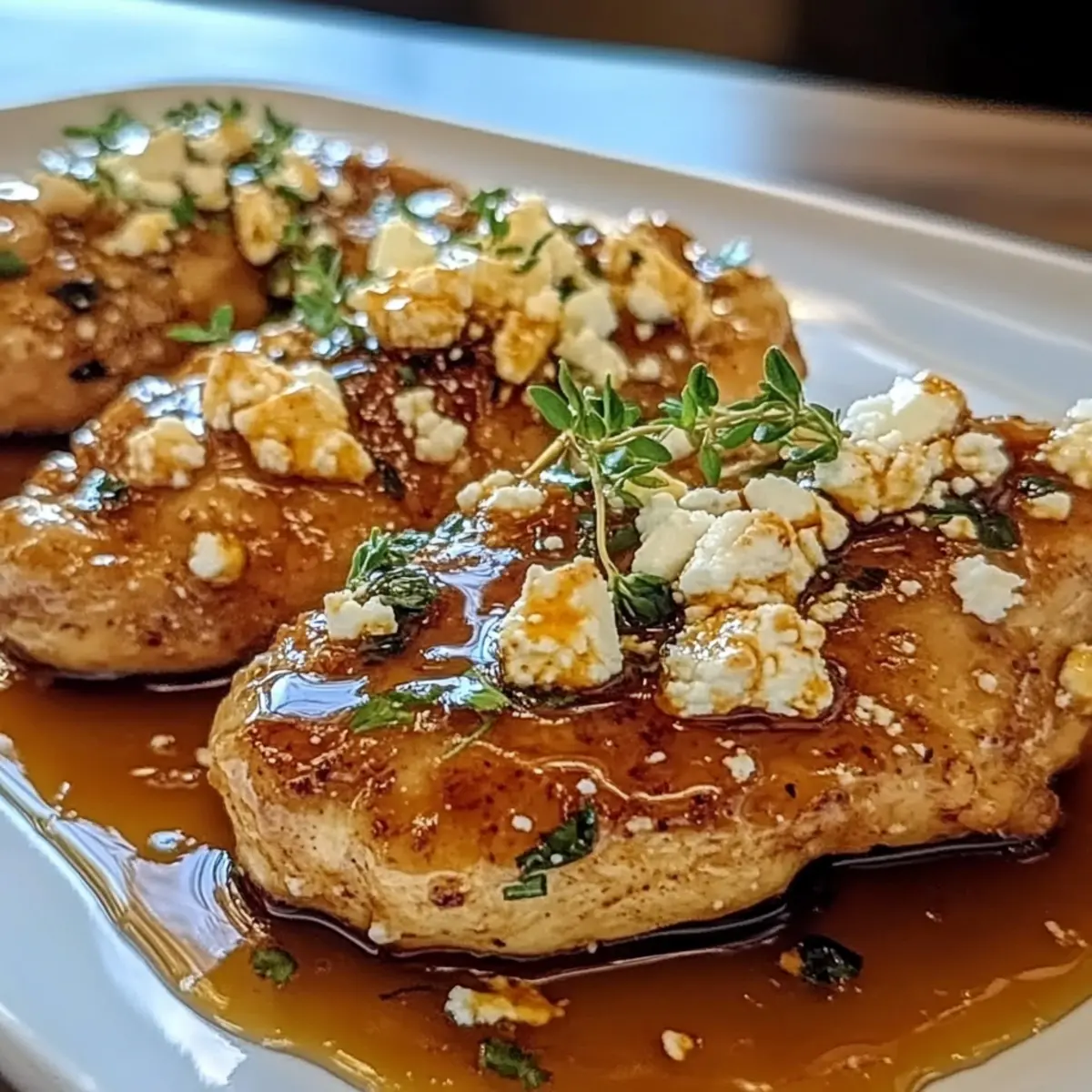 Hot Honey Infused Feta Chicken