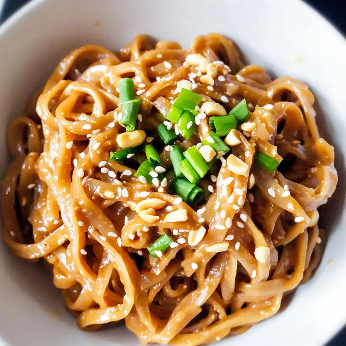 Peanut Sauce Rice Noodles