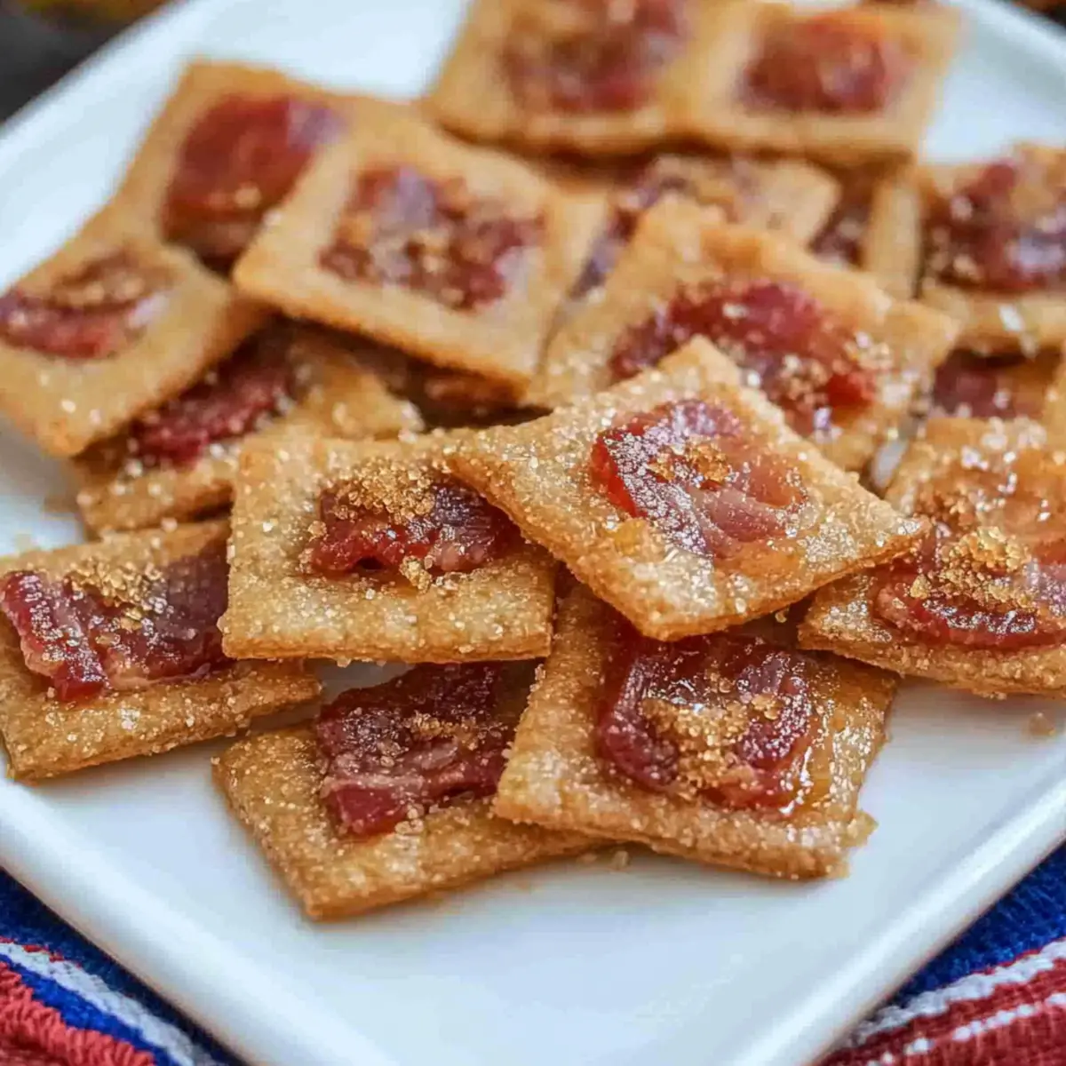 Candied Bacon Crackers