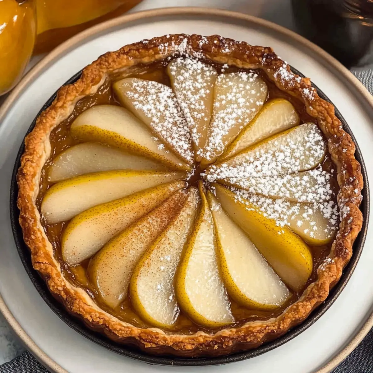 Pear Almond Frangipane Tart