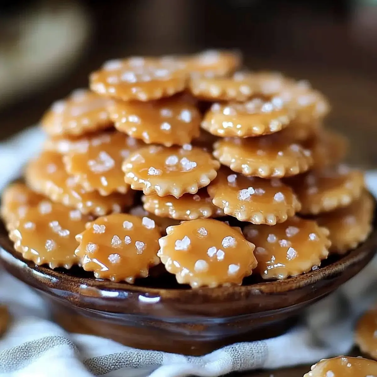 Salted Caramel Cracker Bites