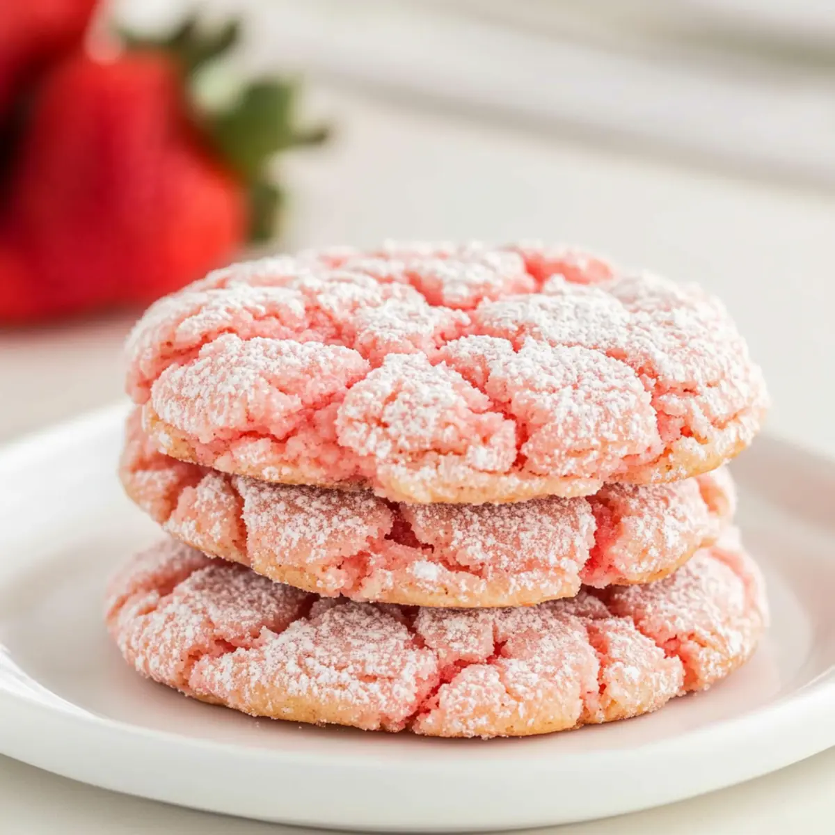 Strawberry Cake Mix Cookies