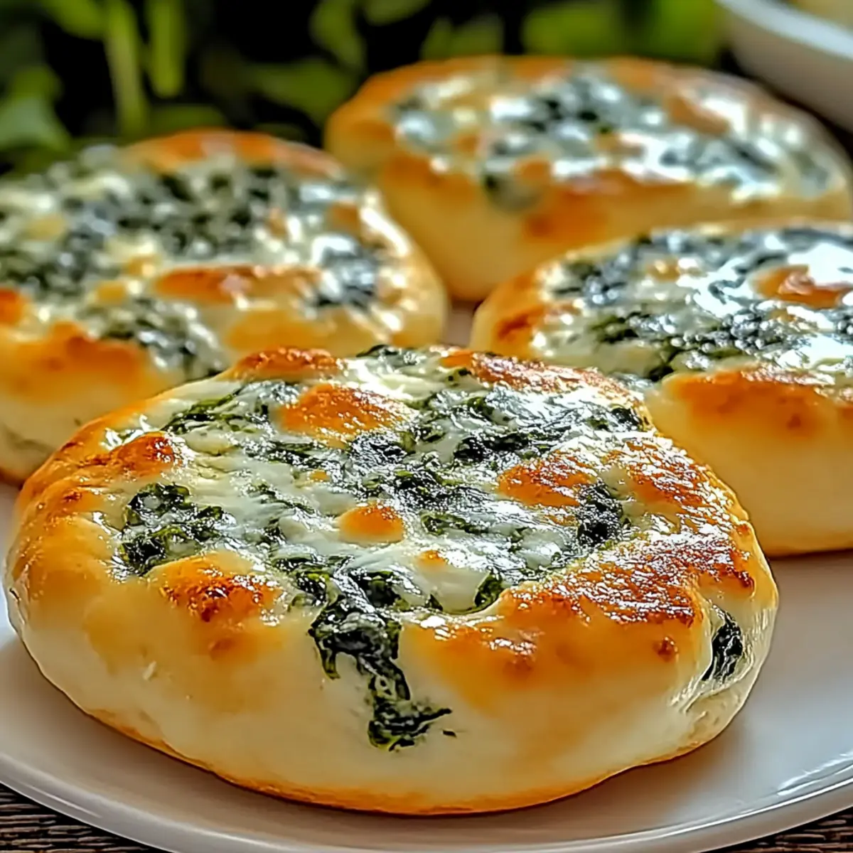 Spinach Cottage Cheese Flagels
