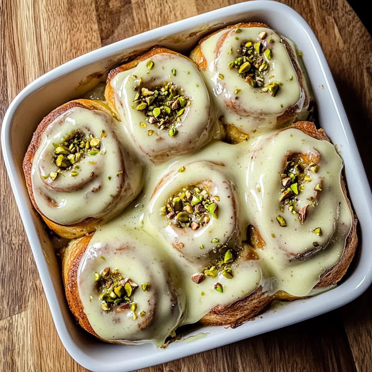 Pistachio Cream Cinnamon Rolls