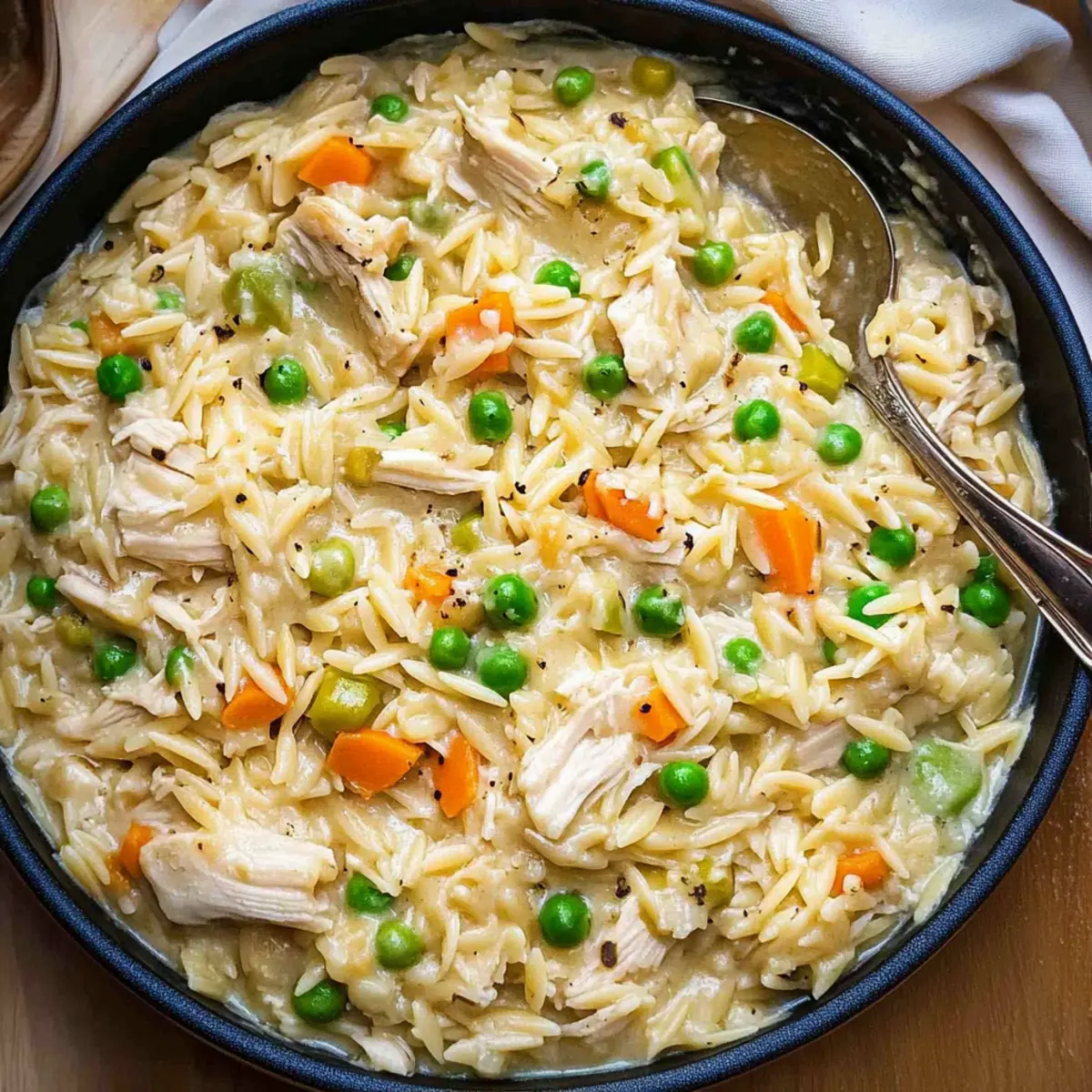 Creamy Chicken Pot Pie Orzo Recipe
