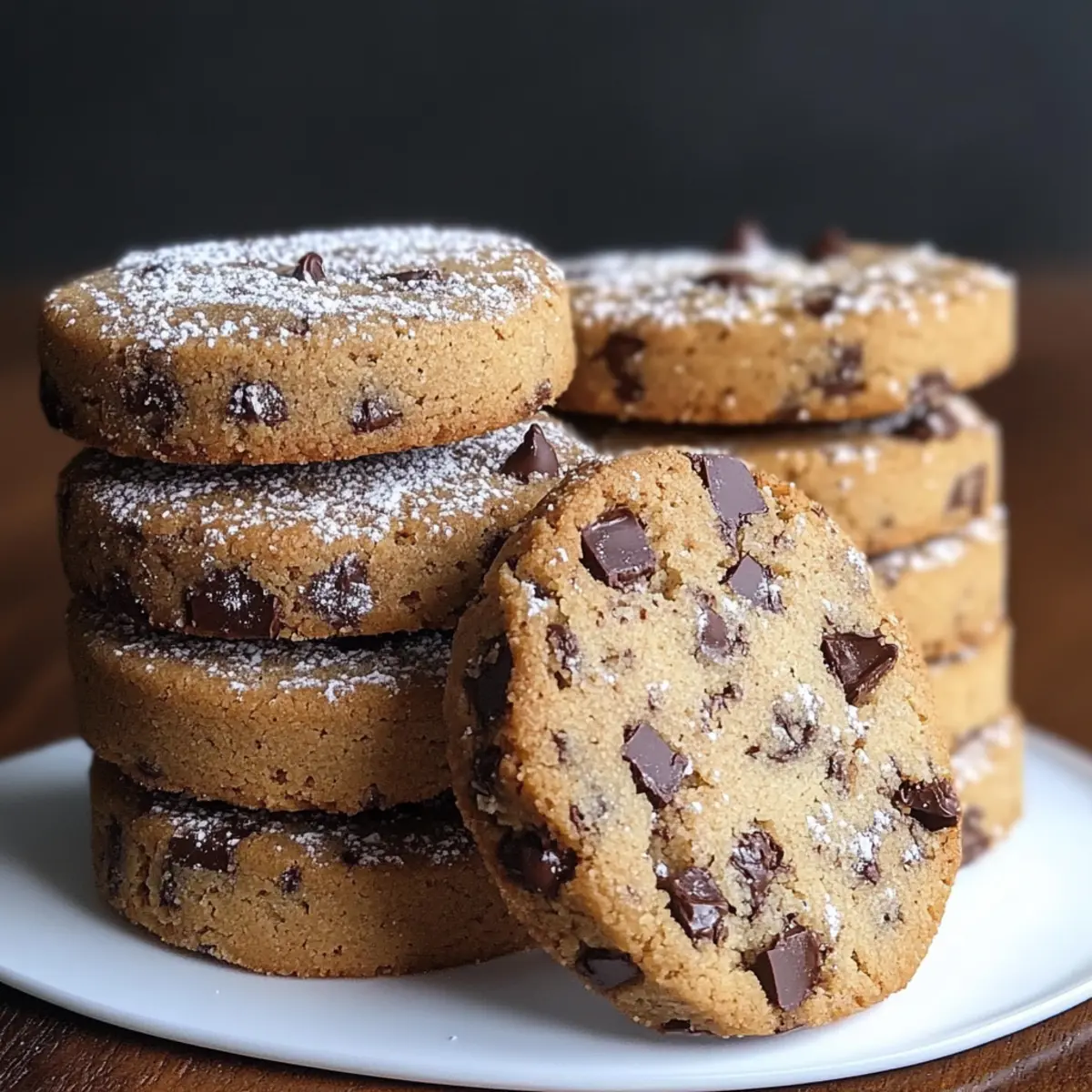 Espresso Shortbread Cookies with Toffee Chunks