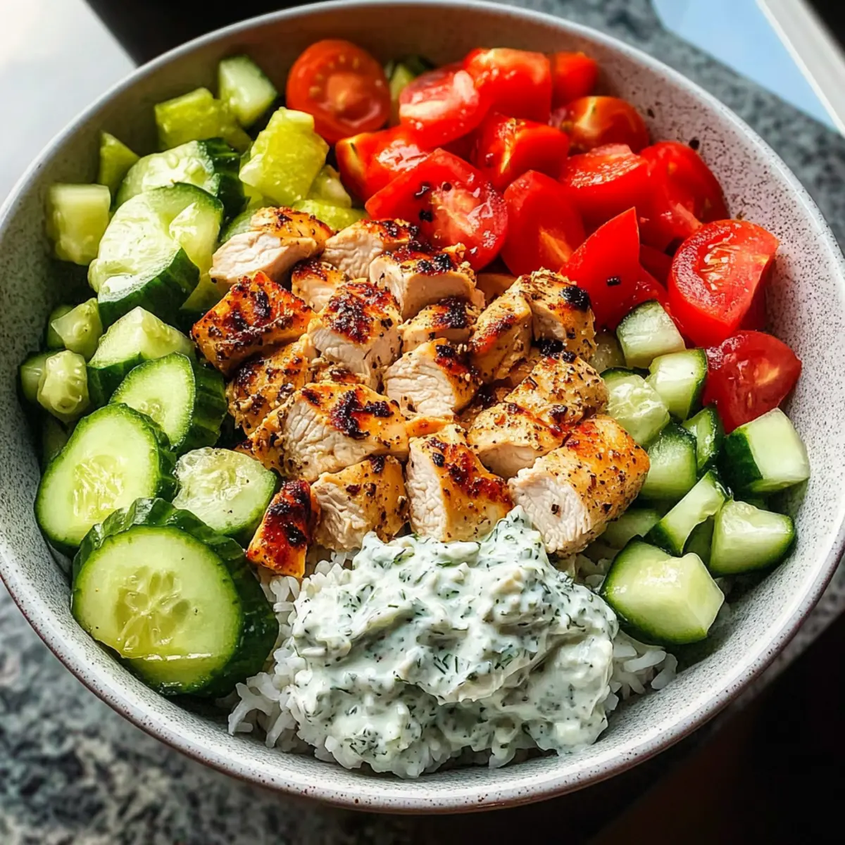 Greek Chicken Bowls