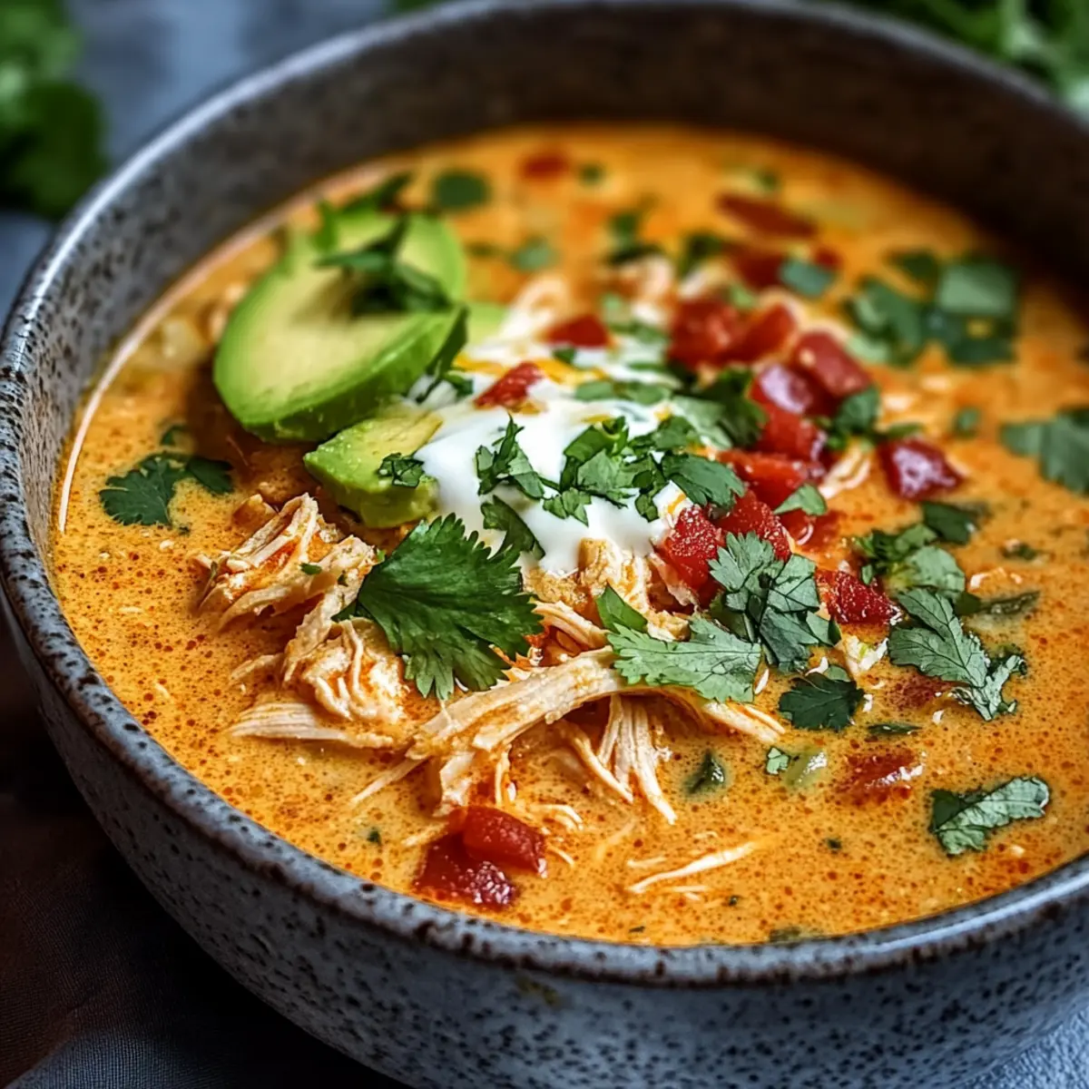 Creamy Chicken Enchilada Soup