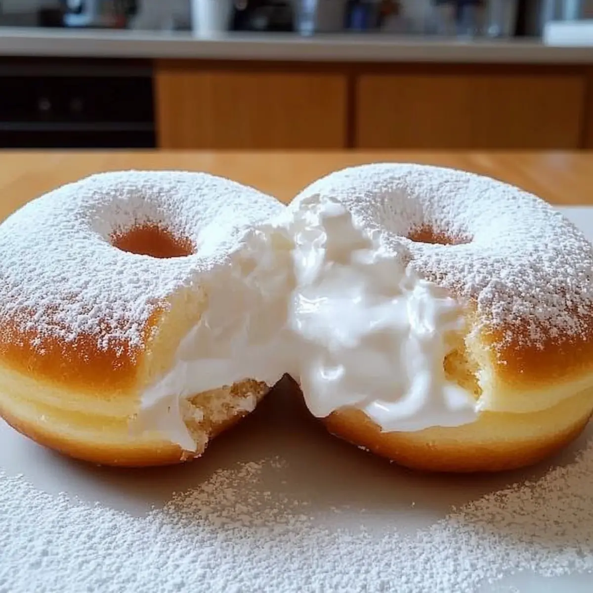 Fluffy Korean Milk Cream Donut