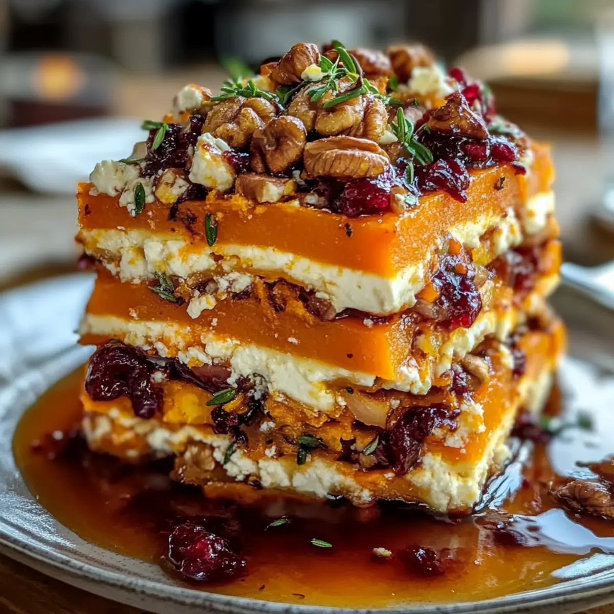 Layered Sweet Potato Butternut Squash Carrot Lasagna