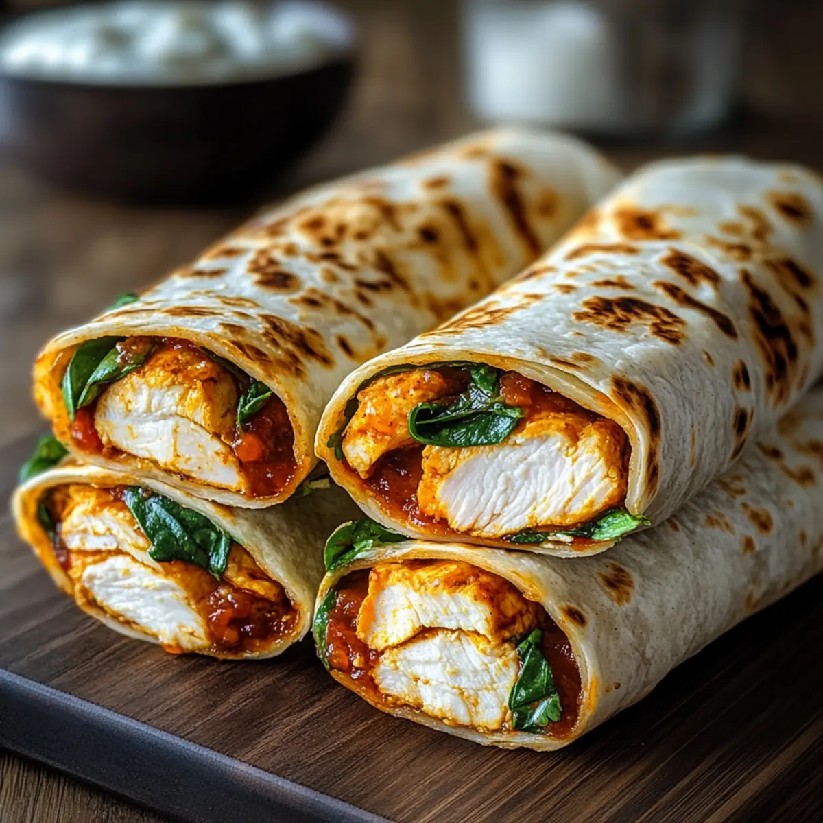 Chicken & Mozzarella Wraps