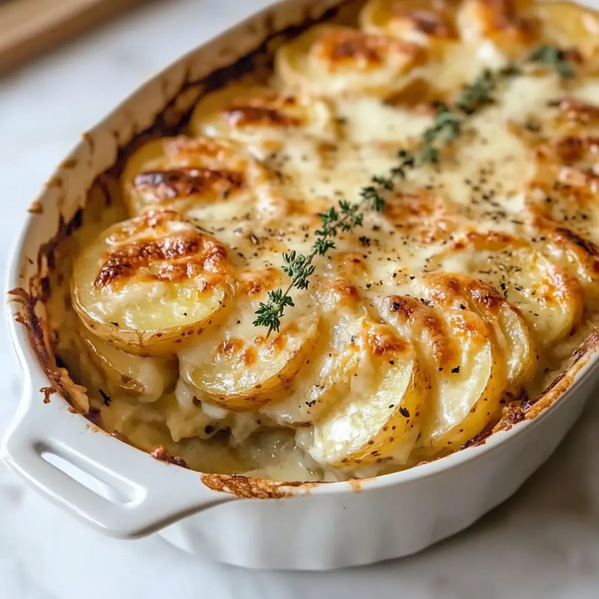 Golden Creamy Scalloped Potatoes