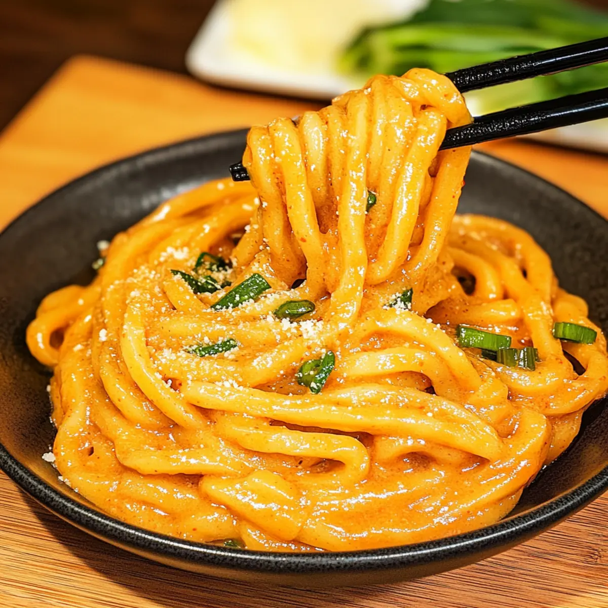 Creamy Gochujang Udon Noodles