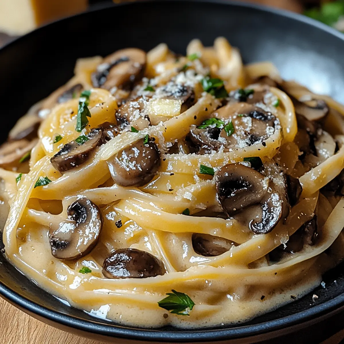 Caramelized Leek and Mushroom Gruyere Pasta