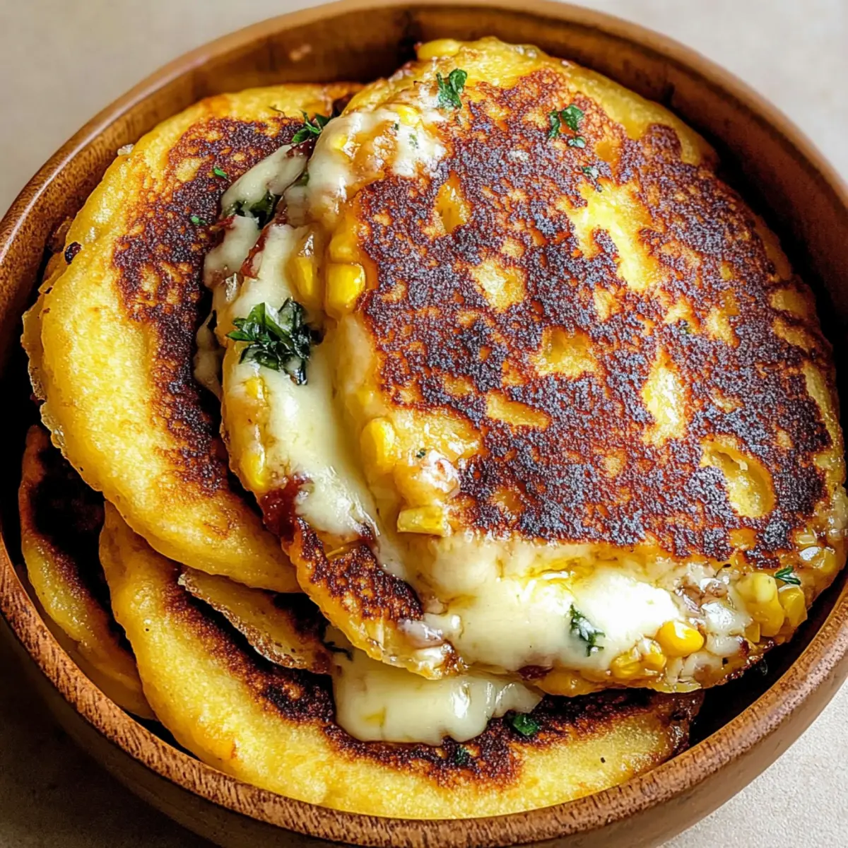 Venezuelan Sweet Corn Cachapas