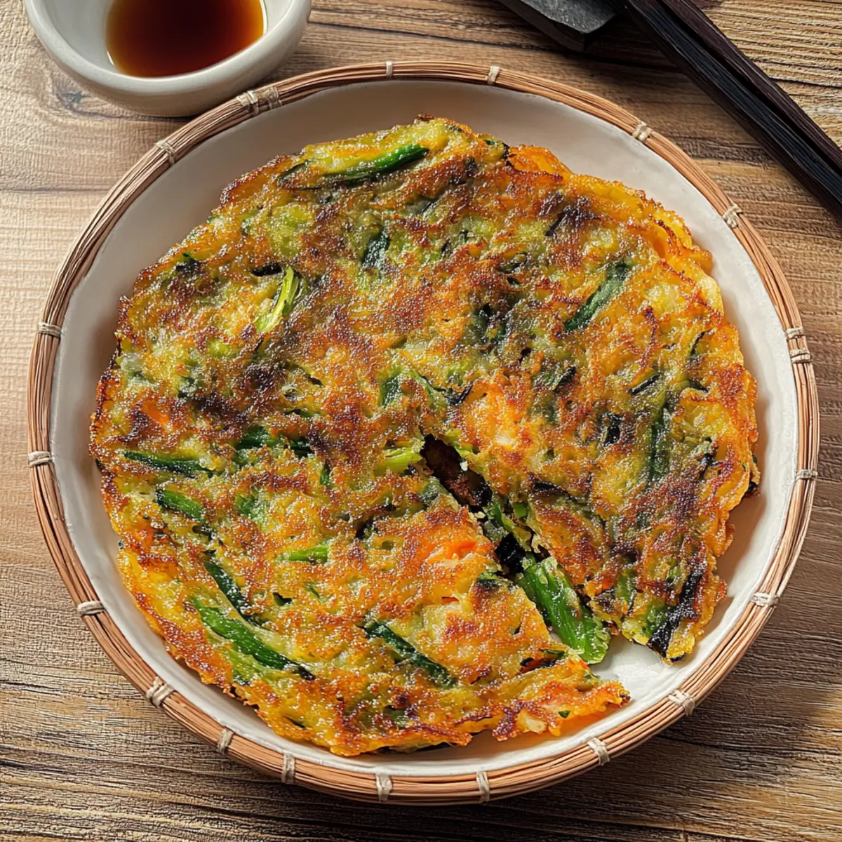 Korean Vegetable Pancake Recipe (Yachaejeon)