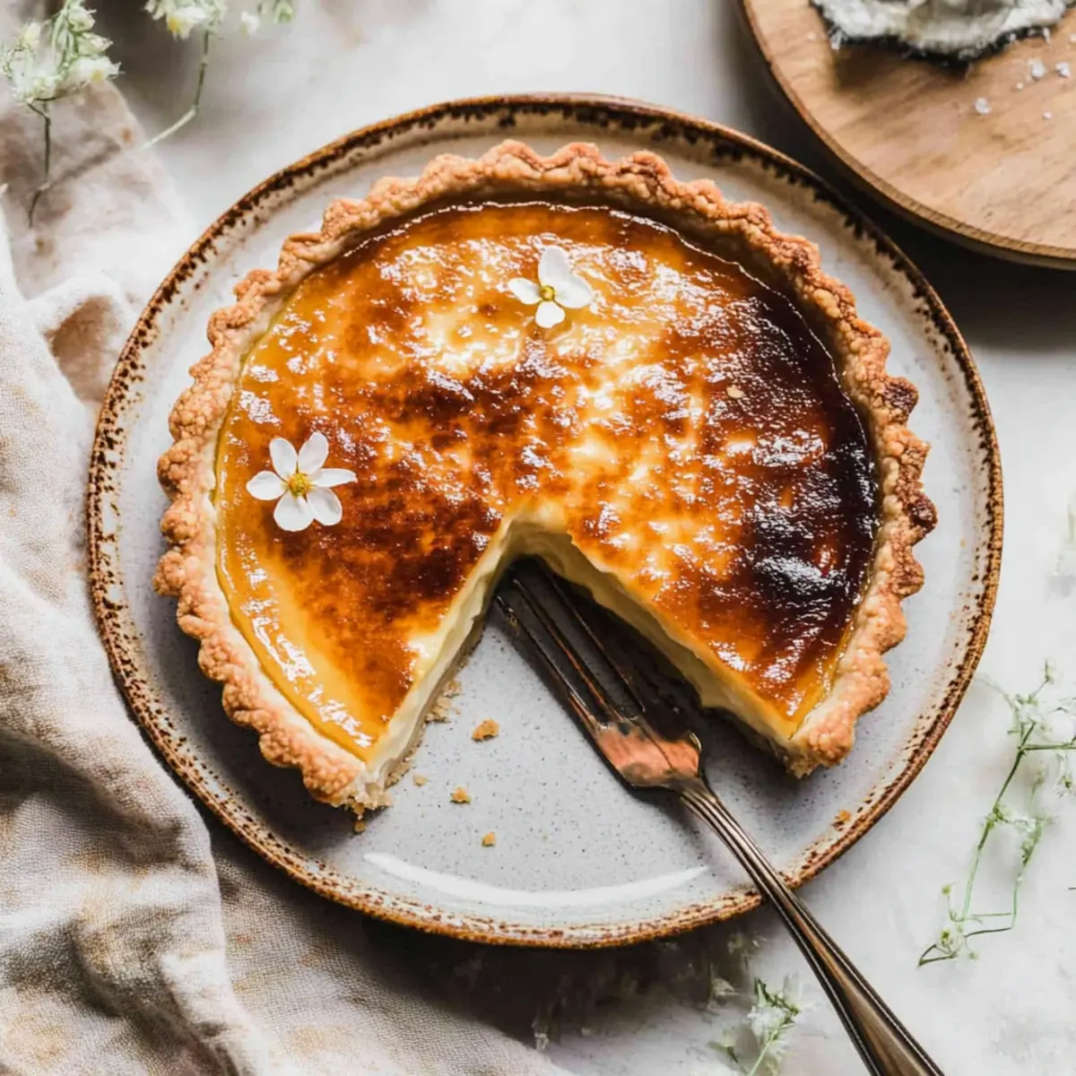 Earl Grey Crème Brûlée Tart