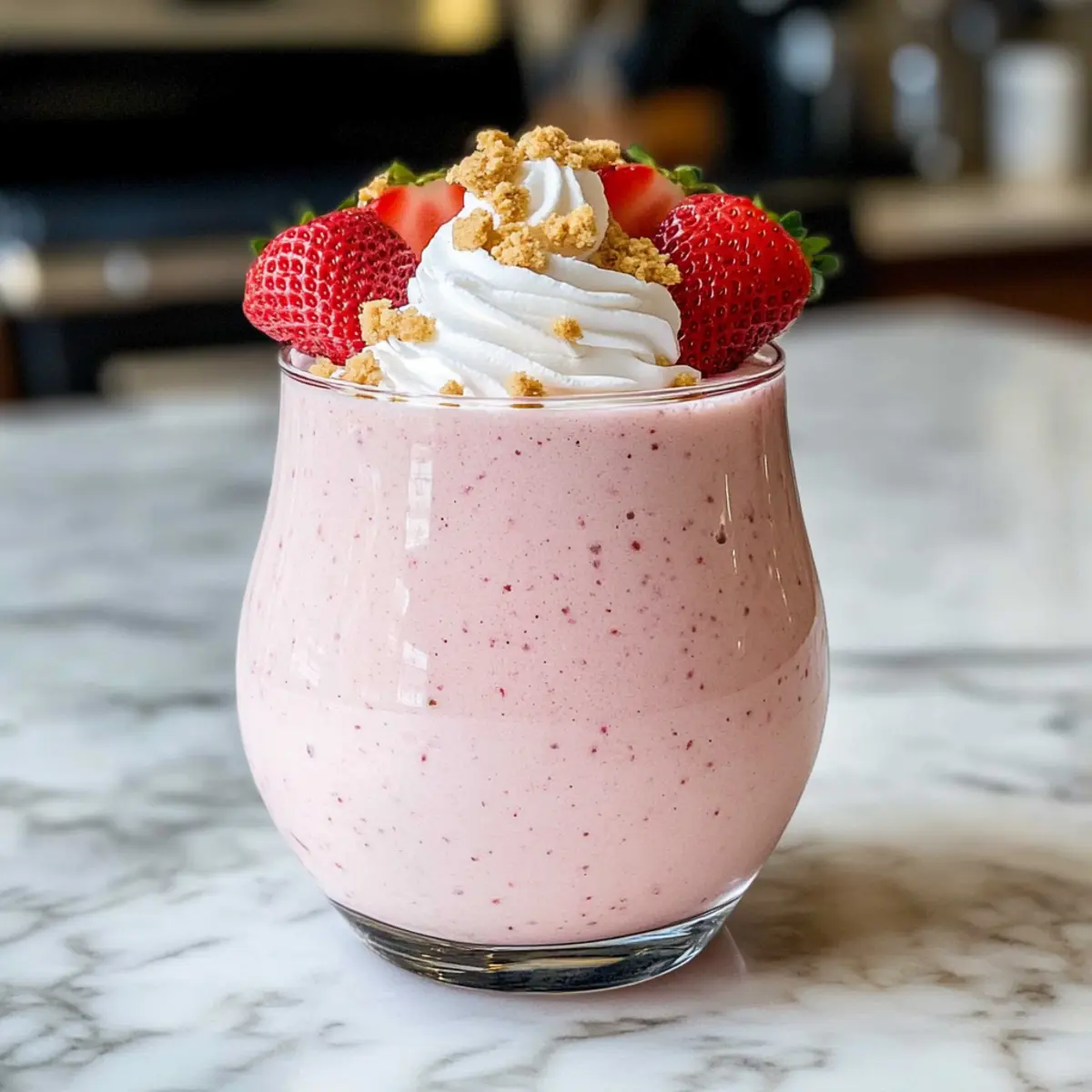 Strawberry Shortcake Protein Smoothie