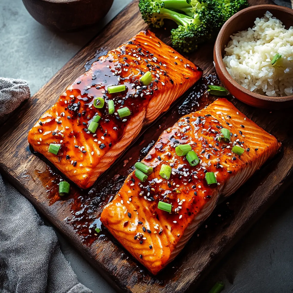 Gochujang Salmon with Sweet & Savory Glaze