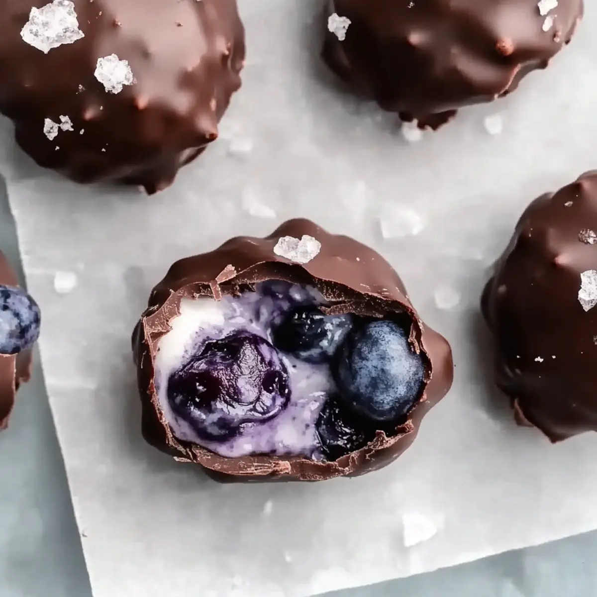 Frozen Blueberry Yogurt Clusters